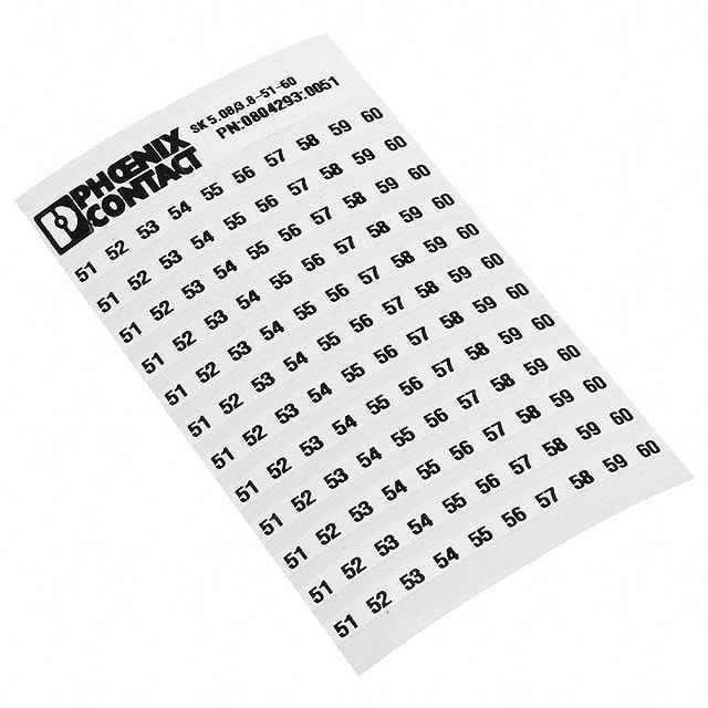 0804293:0051 Phoenix Contact  Bandes de marquage pour borniers